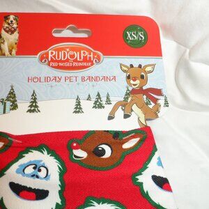 Rudolph/Bumble-- Holiday Pet Bandana-XS/Small-- New in Package